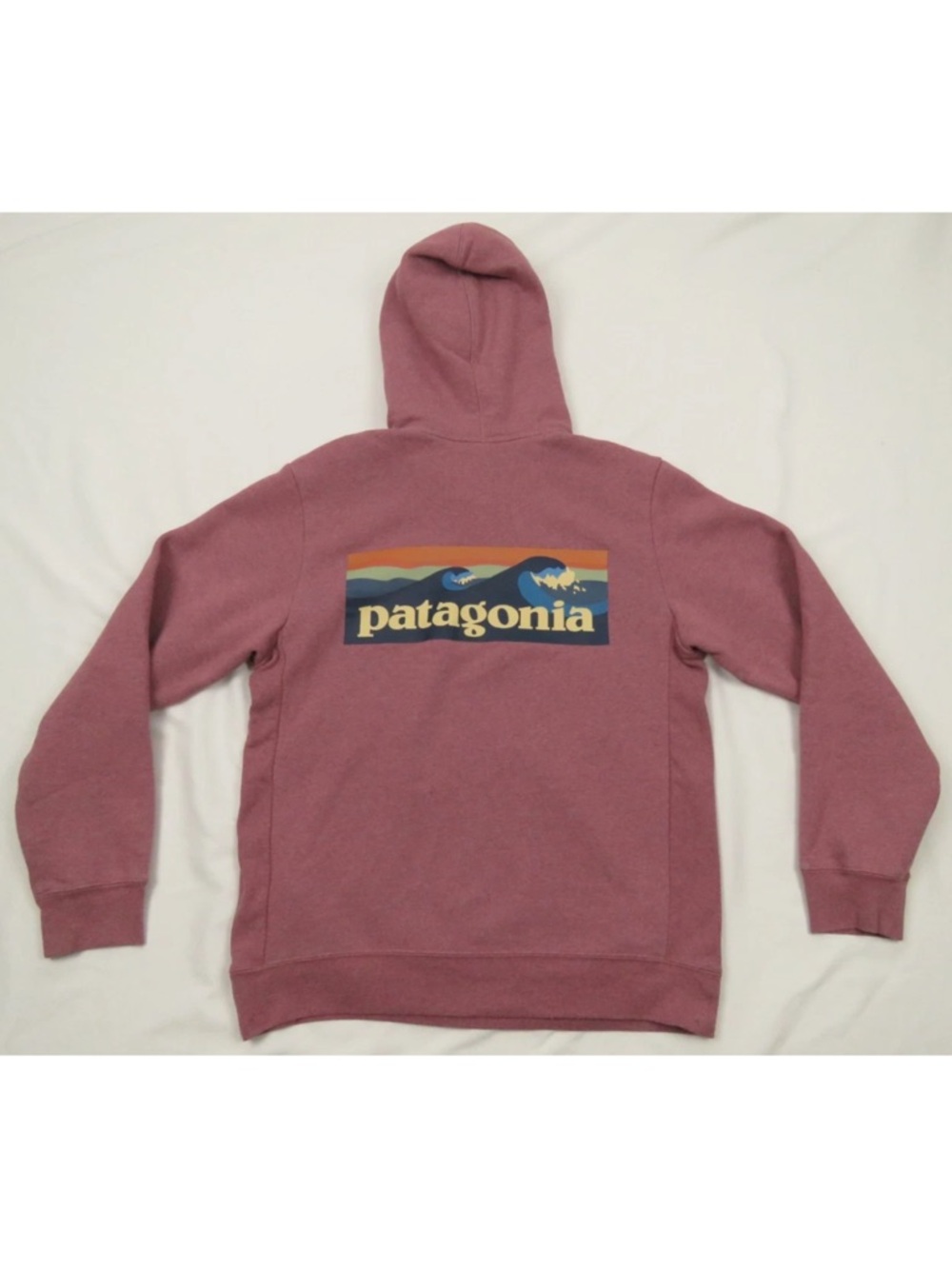 NWOT Patagonia P6 Uprisal Spell Out Logo Graphic Hooded Pullover Sweatshirt S